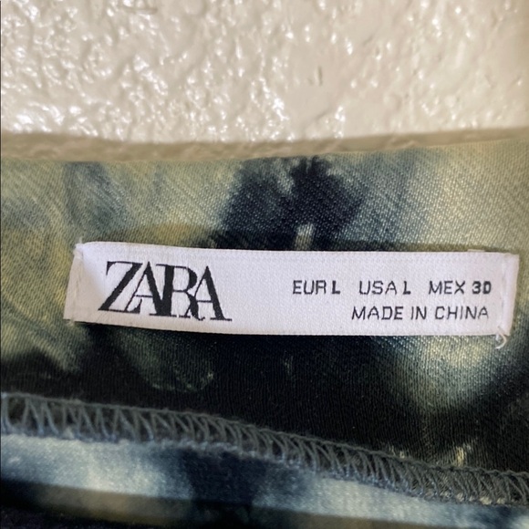 Zara Tie-Dye Short Sleeve Dress - Picture 2 of 6